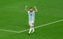 Messi celebrando el gol en el Estadio Lusail. (Reuters)