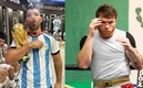 Canelo Álvarez y Sergio Agüero se pelearon tras el video donde Messi patea playera de México. Foto: (Especial)