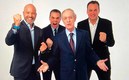 Luis García, Martinoli, Joserra, Faitelson juntos en un proyecto de Qatar 2022. (@CMartinoliMX)