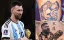 Varios aficionados se han tatuado la imagen de Messi con la Copa del Mundo (Reuters | Twitter)