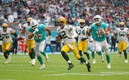 Aaron Rodgers lució ante Miami | AFP