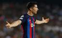 Lewandowski fue expulsado en el Osasuna vs Barcelona (Reuters)