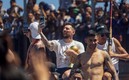 Leo, durante los festejos en Buenos Aires | AFP