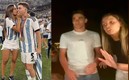 La pareja de Julián se ganó el desprecio de los seguidores del delantero tras su actitud con unos niños. Foto: (Especial)