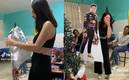 La aficionada de Checo Pérez se mostró muy feliz por su regalo (TikTok)