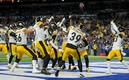 Los Steelers festejan una de sus anotaciones. Foto: (Reuters)