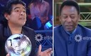Maradona pudo entrevistar a Pelé.