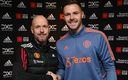 Erik ten Hag y Jack Butland. (Manchester United)