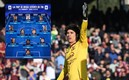 Ochoa, durante su primer juego con el Salernitana en la Serie A. Foto: (EFE)