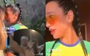 Dua Lipa, durante su negativa a tomarse una foto con un fan. Foto: (Especial)