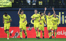 En Villarreal festejan gol vs Real Madrid. (FOTO: AFP)