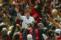 Rubén Omar Romano acudió al Estadio Azul tras ser liberado. (Foto: Mexsport)