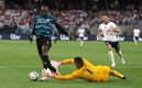 Bolt participó en el Soccer Aid 2022 en Inglaterra. Foto: Reuters