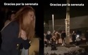 La cantante desde un balcón agradeció las muestras de afecto. Foto: (Especial)