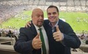 Los dos cronista se tomaron esta foto tras la Final de Qatar 2022. Foto: (Especial)