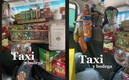 Se hace viral el taxi que parece Oxxo.