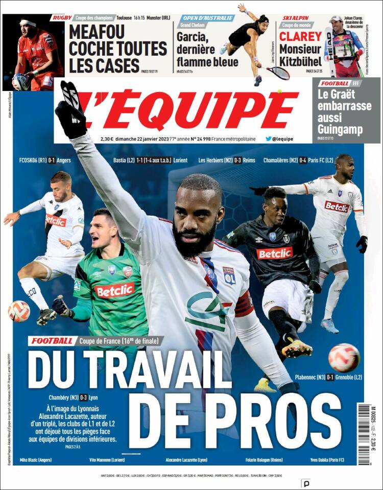 L'Equipe | 22 de enero 2023