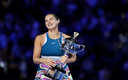 Aryna Sabalenka celebrando la consecución de su primer Grand Slam. (AFP)