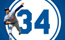El Toro Valenzuela y su tradicional '34' | @LosDodgers
