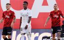 Vinicius en el duelo contra Mallorca. (EFE)