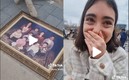 La joven que encontró un cuadro familiar en el tianguis (Captura de TikTok eva_fm00).