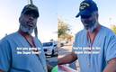 Un veterano de la Marina recibió el regalo de su vida (Foto: Captura)