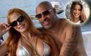 Adriano se notaba muy feliz en las fotos con la modelo brasileña. Foto: (Especial)