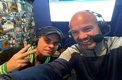 Luis García grabando al lado de Christian Marinoli | @GarciaPosti