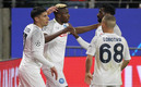 Osimhen festeja su gol en Champions League. (FOTO: AFP)