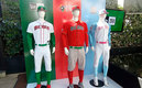 Los uniformes de local, visitante y alternativo que la Selección Mexicana utilizará en el Clásico Mundial (Fotografía de Jonathan Collazo).