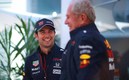 Checo Pérez y Helmut Marko en el GP México 2022 de F1. >(Imago7)