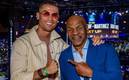 El Bicho y Tyson, en la previa de la pelea. Foto: (Especial)