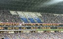 La barra estuvo presente en el estadio, sólo que no en su lugar habitual. (Foto: MT)