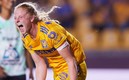 La jugadora que llegó como refuerzo de las felinas ya hizo gol. (Foto: Tigres Femenil)