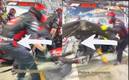 El mecánico sufrió una caída en los pits de Haas. Foto: (Especial)
