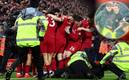 Robertson casi es lesionado por un espontáneo; Klopp recriminó al aficionado. /