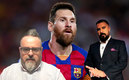 Moisés Llorens, Lionel Messi y Álvaro Morales (Especial).