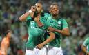 Doria festeja el gol del triunfo de los albiverdes. Foto: (Imago7)