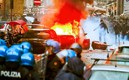 Disturbios en la ciudad de Nápoles, Italia (EFE)