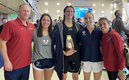 Lia Thomas (centro) impuso varias marcas al competir en la categoría femenina | Instagram @uofpenn
