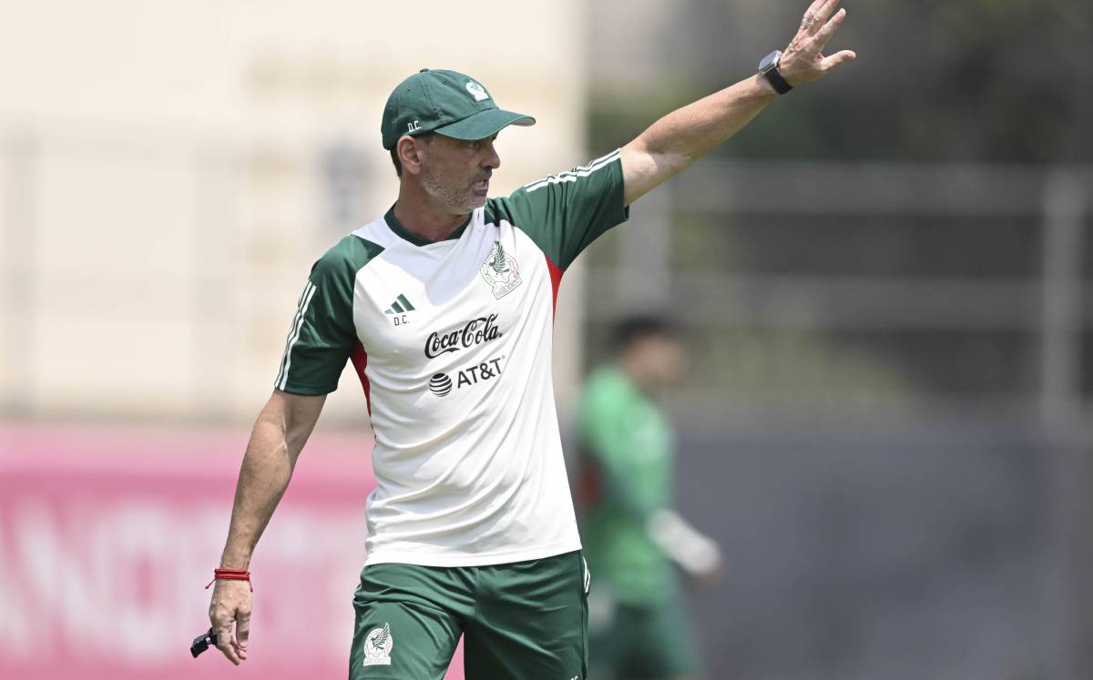 Diego Cocca en un entrenamiento del Tricolor (Imago7)