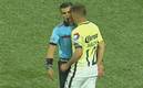 En un juego de Copa MX, Aguilar agredió a Fernando Hernández. Foto: (Especial)