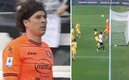 Ochoa evitó un gol olímpico y salvó a su equipo.
