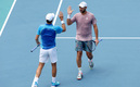 Santiago González, campeón en Miami junto a Edouard Roger-Vasselin. (Foto: AFP)