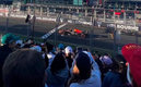 Verstappen pareciera salir en una posición ilegal.