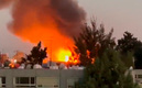 Incendio en la Central de Abastos.