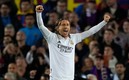 Luka Modric festeja el triunfo del Madrid ante los culés | EFE