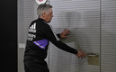 Ancelotti tras la conferencia de prensa. (FOTO: AFP)
