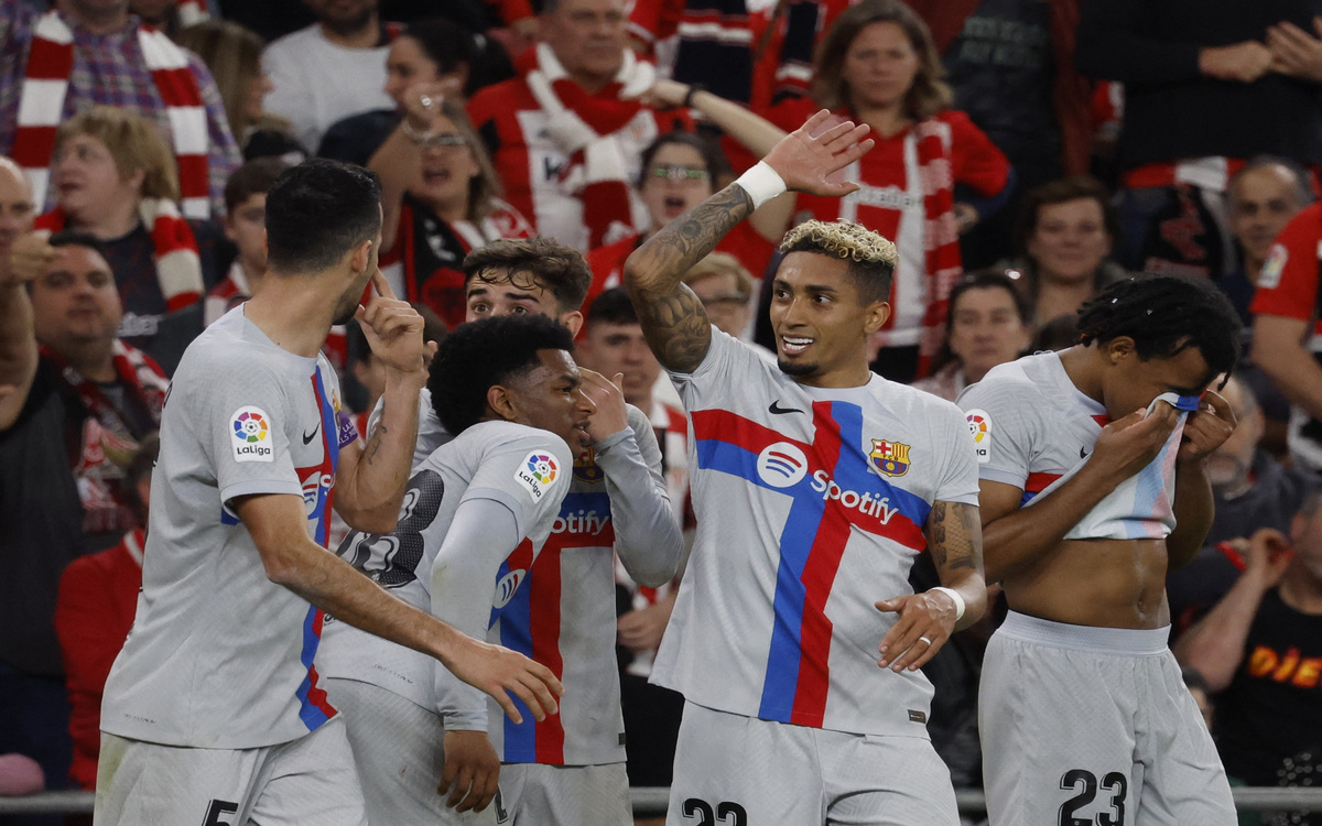 Raphinha podría dejar el equipo este mismo verano, solo un año después de llegar a Can Barça. (Reuters)