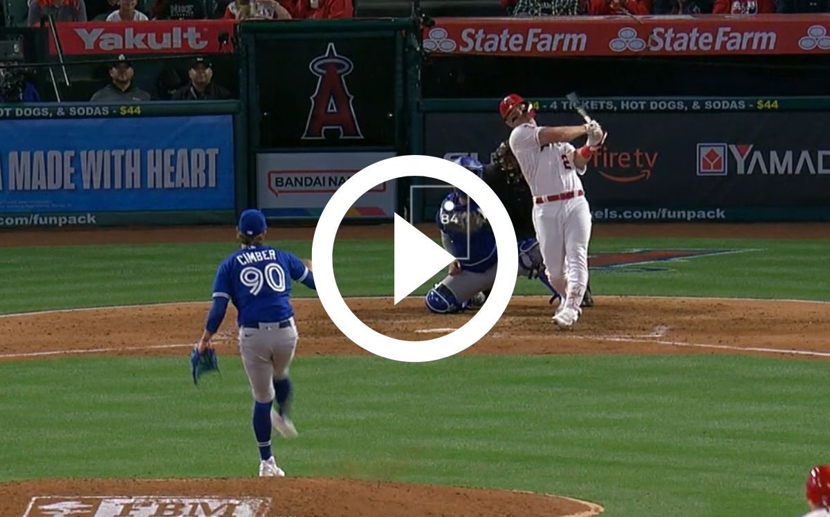Angels ganó el juego vs Blue Jays con el home run de Trout. (Captura de pantalla)